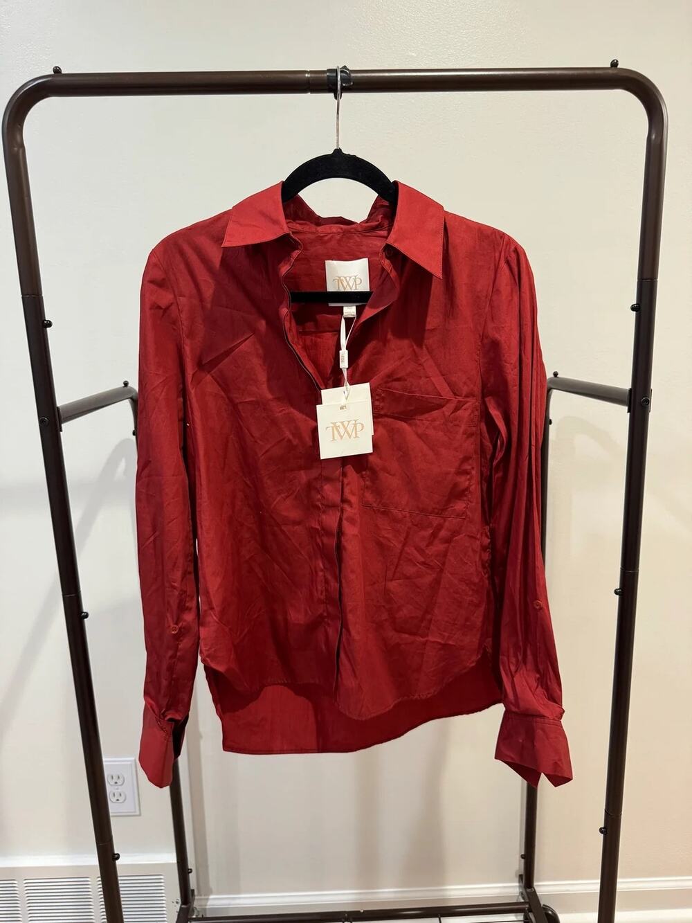 TWP Boyfriend Shirt in Sienna size XS